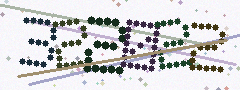 CAPTCHA mit sechs verzerrten Ziffern