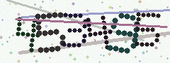 CAPTCHA mit sechs verzerrten Ziffern