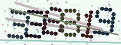 CAPTCHA mit sechs verzerrten Ziffern