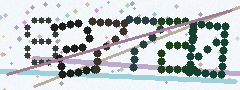 CAPTCHA mit sechs verzerrten Ziffern