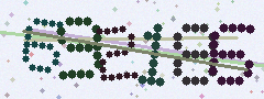 CAPTCHA mit sechs verzerrten Ziffern
