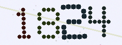 CAPTCHA mit vier gut lesbaren Ziffern