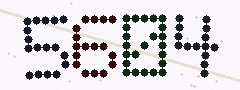 CAPTCHA mit vier gut lesbaren Ziffern