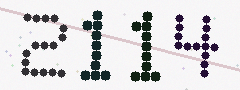 CAPTCHA mit vier gut lesbaren Ziffern