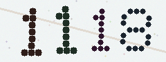CAPTCHA mit vier gut lesbaren Ziffern