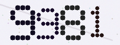 CAPTCHA mit vier gut lesbaren Ziffern
