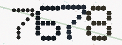 CAPTCHA mit vier gut lesbaren Ziffern