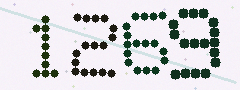CAPTCHA mit vier gut lesbaren Ziffern