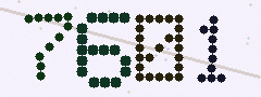 CAPTCHA mit vier gut lesbaren Ziffern