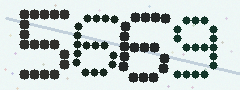 CAPTCHA mit vier gut lesbaren Ziffern