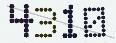CAPTCHA mit vier gut lesbaren Ziffern