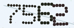 CAPTCHA mit vier gut lesbaren Ziffern