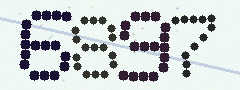 CAPTCHA mit vier gut lesbaren Ziffern
