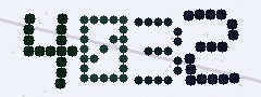 CAPTCHA mit vier gut lesbaren Ziffern