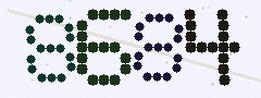 CAPTCHA mit vier gut lesbaren Ziffern