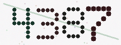 CAPTCHA mit vier gut lesbaren Ziffern