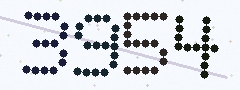CAPTCHA mit vier gut lesbaren Ziffern
